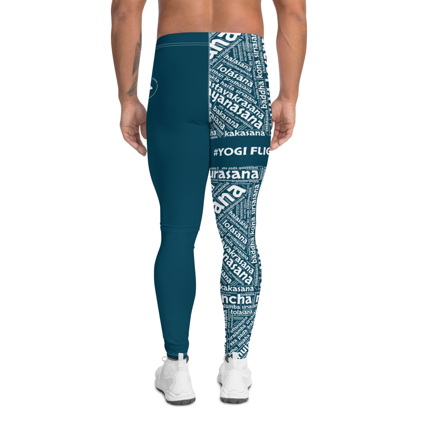 Sanskrit Men's Leggings (Blue)