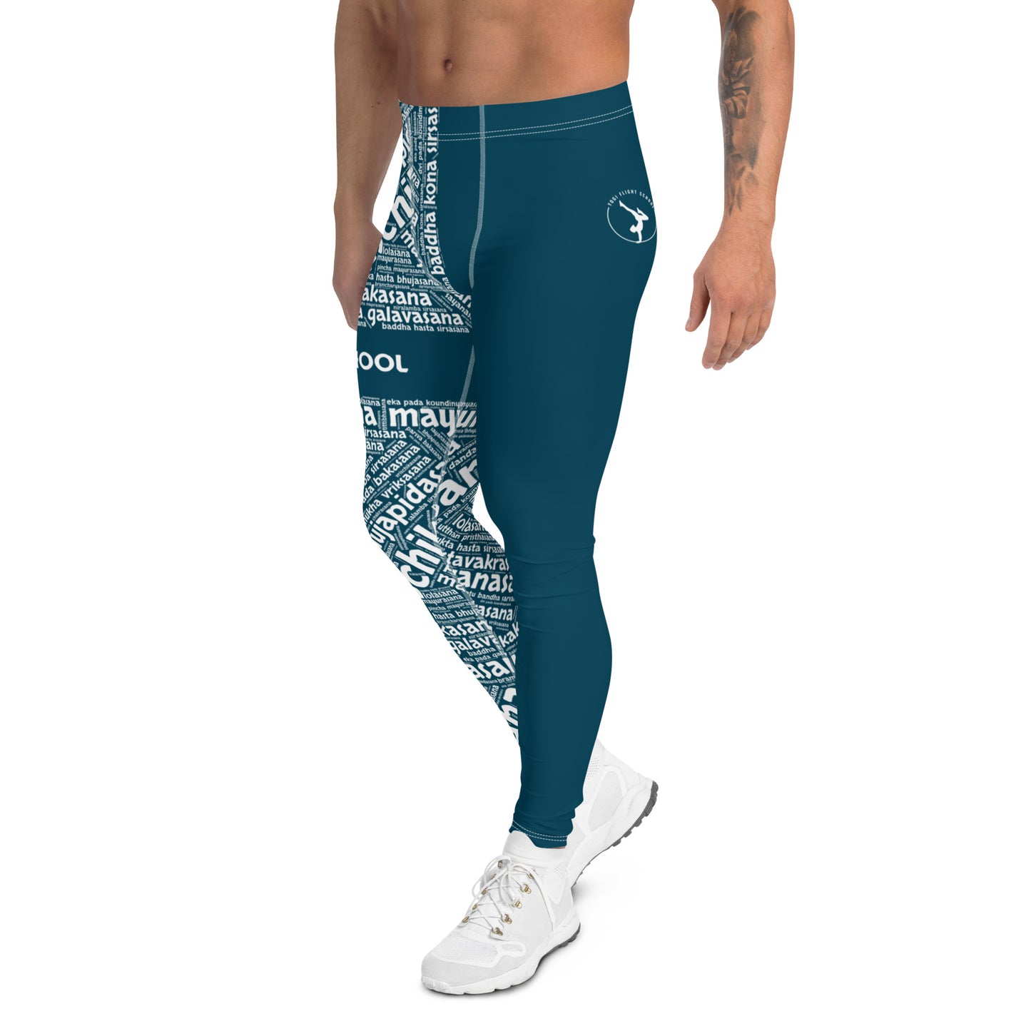 Sanskrit Men's Leggings (Blue)