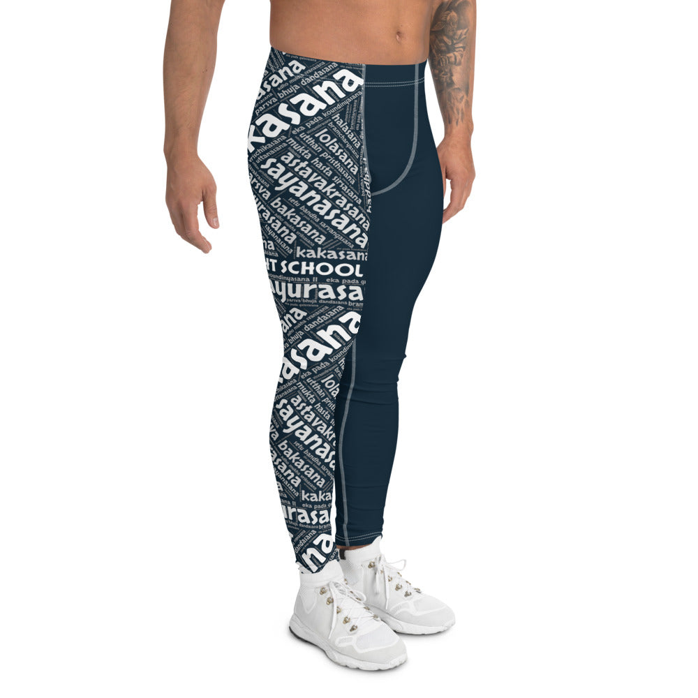 Sanskrit Leggings (Navy)