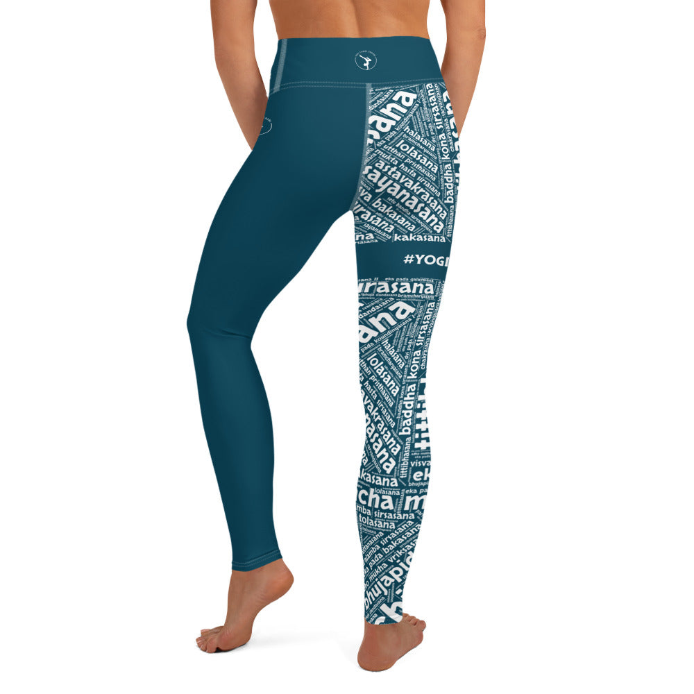 Sanskrit Leggings (Blue)