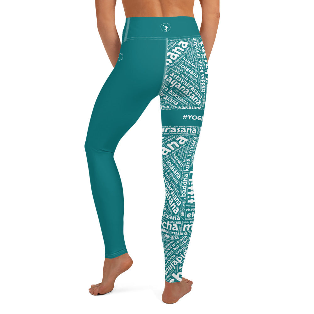 Sanskrit Leggings (Teal)