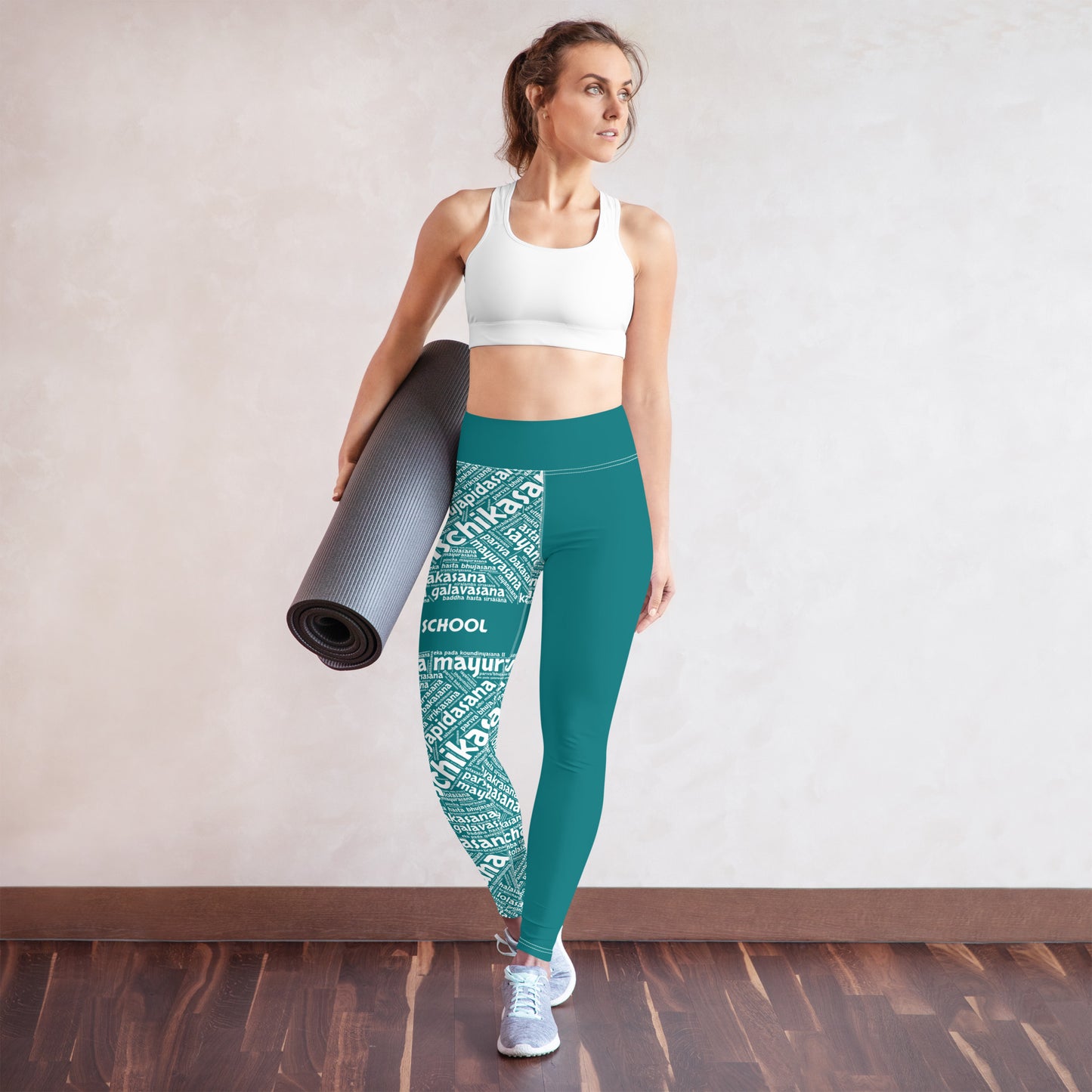Sanskrit Leggings (Teal)