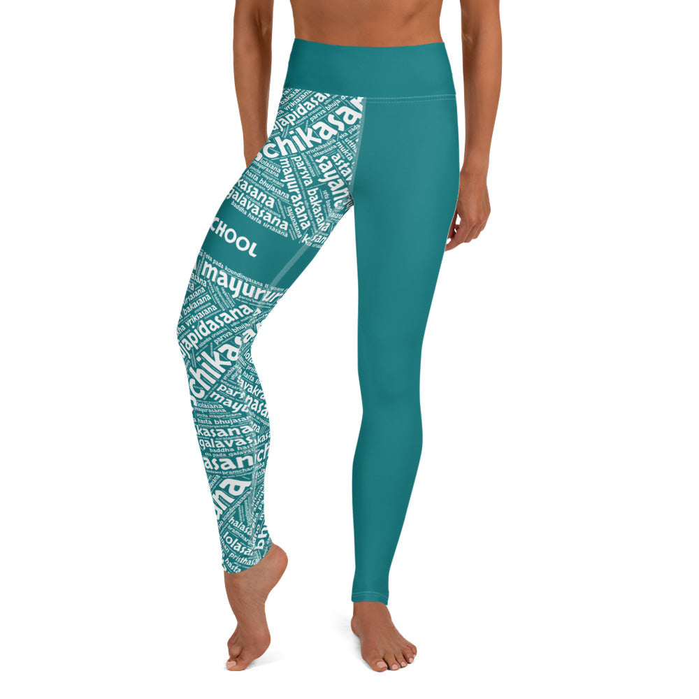 Sanskrit Leggings (Teal)
