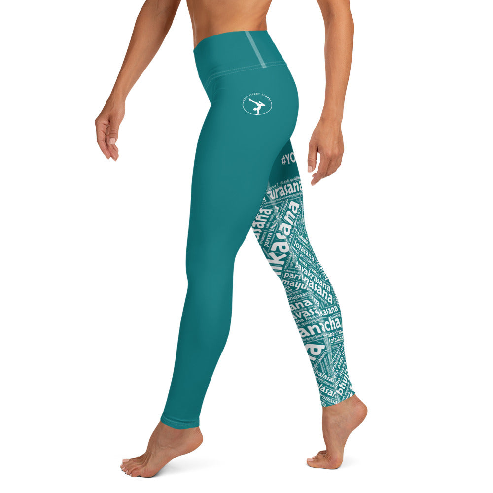 Sanskrit Leggings (Teal)
