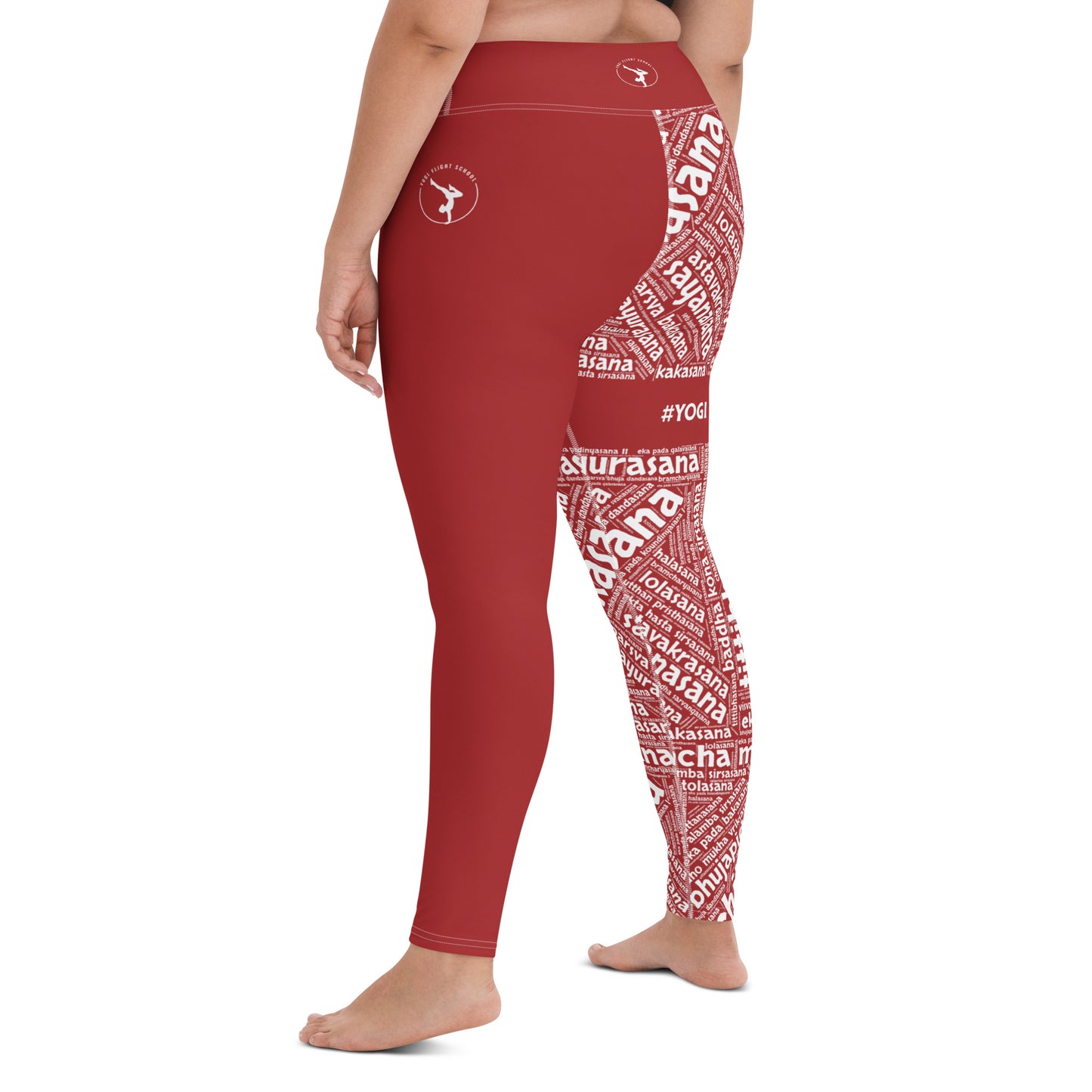 Sanskrit Leggings (Red)