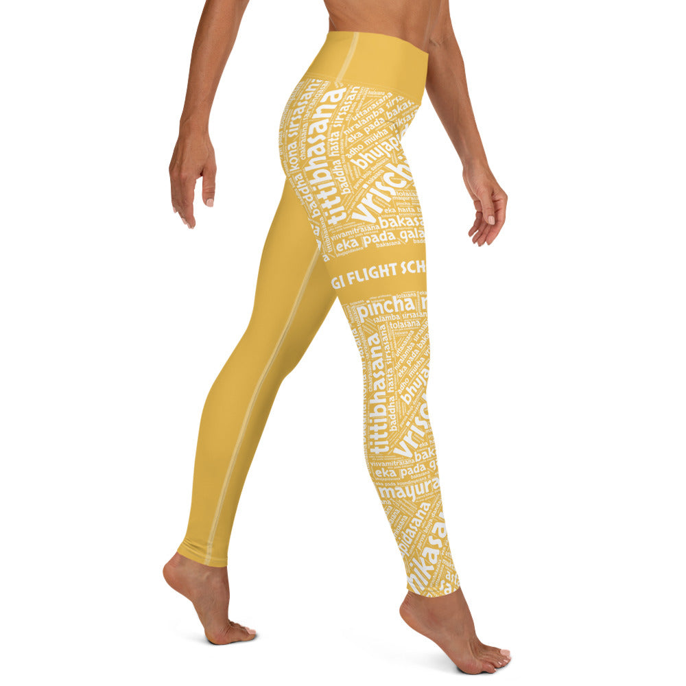 Sanskrit Leggings (Yellow)