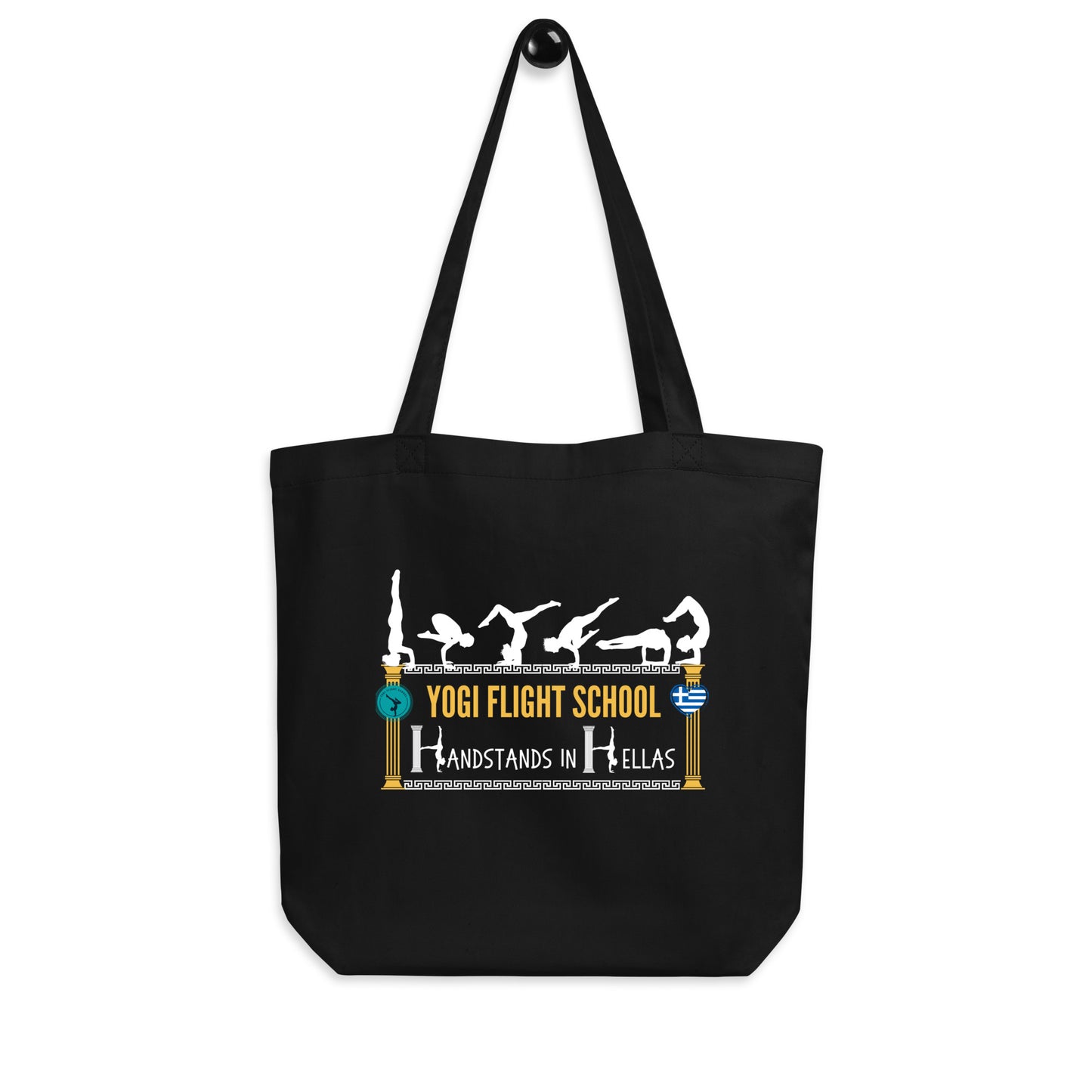 Handstands in Hellas: Eco Tote Bag (Black)