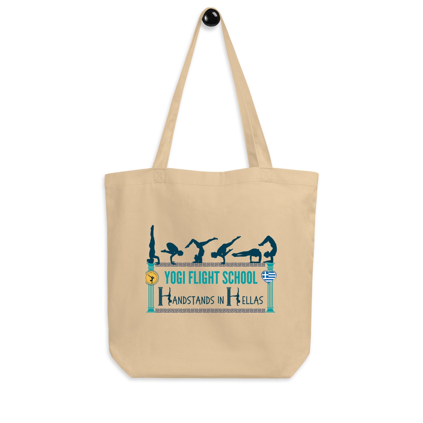 Handstands in Hellas: Eco Tote Bag (Natural)