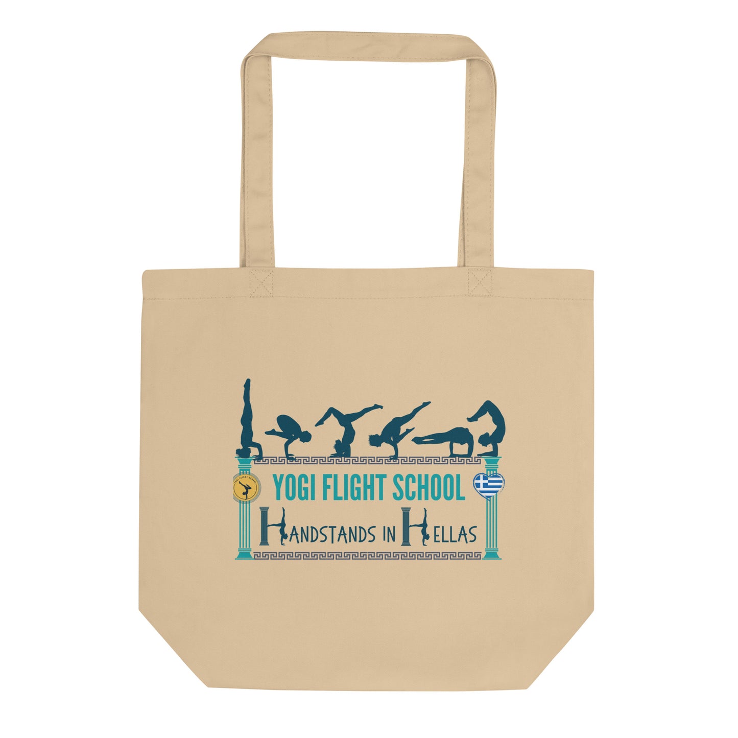 Handstands in Hellas: Eco Tote Bag (Natural)