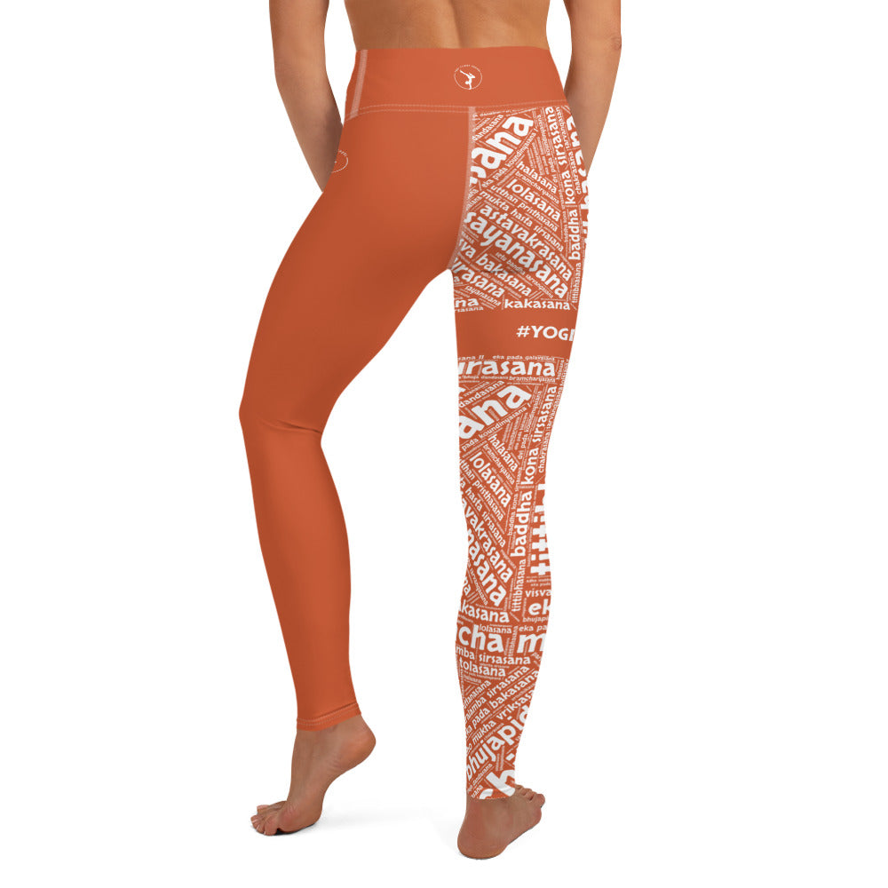 Sanskrit Leggings (YFS Orange)