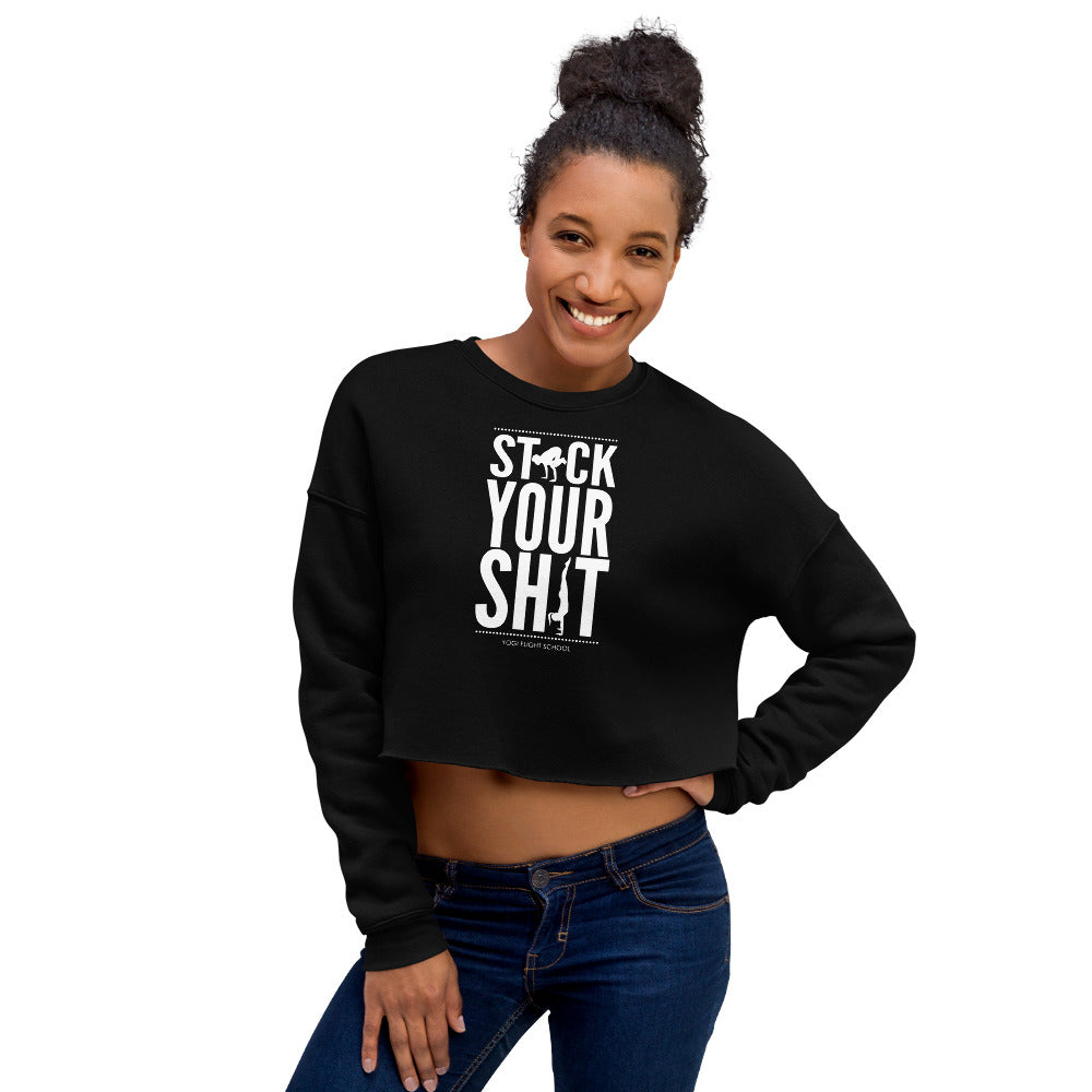 Yogi fleece cropped online hoodie sweatshirt