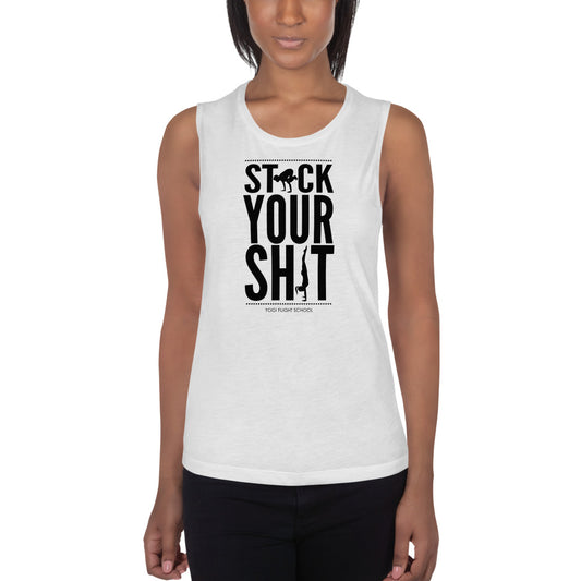 Stack Your Shit - Muscle Tank (White)